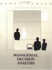 Cover of: Managerial Decision Analysis (Irwin Series in Quantitative Analysis for Business)