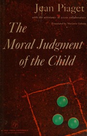 Cover of The moral judgment of the child