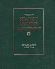 Cover of: Strategic logistics management