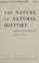 Cover of: The nature of natural history