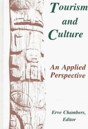Cover of: Tourism and culture: an applied perspective