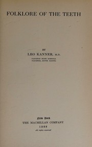 Cover of: Folklore of the teeth