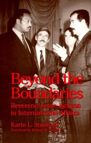 Cover of: Beyond the boundaries: Reverend Jesse Jackson in international affairs