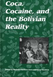 Cover of: Coca, cocaine, and the Bolivian reality