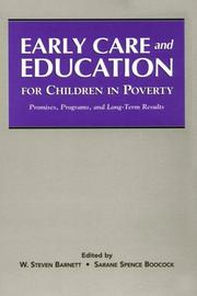 Early care and education for children in poverty by W. Steven Barnett, Sarane Spence Boocock