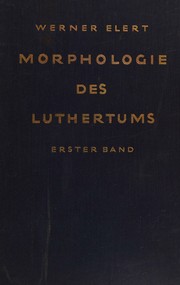 Cover of: Morphologie des luthertums
