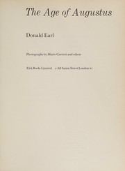 Cover of: The age of Augustus by Donald C. Earl, Donald C. Earl