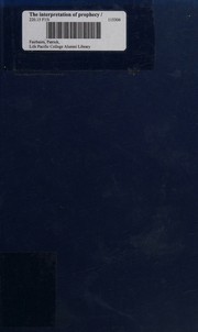 Cover of: The interpretation of prophecy