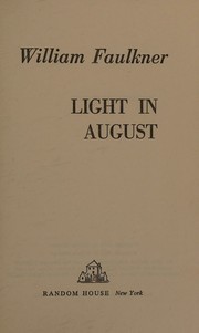 Cover of: Light in August