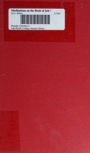 Cover of: Meditations on the Book of Job