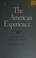 Cover of: The American Experience Approaches