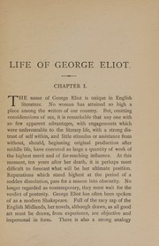 Cover of: Life of George Eliot