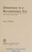 Cover of: Democracy in a Revoutionary Era