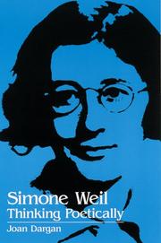 Cover of: Simone Weil: thinking poetically
