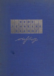 Cover of: Rede, Fchreibe, Rehchne, Richtig!