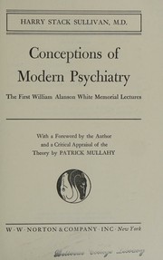 Cover of: Conceptions of modern psychiatry.