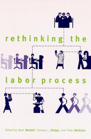 Cover of: Rethinking the labor process