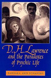 Cover of: D.H. Lawrence and the paradoxes of psychic life