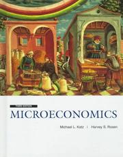 Cover of: Microeconomics by Michael L. Katz