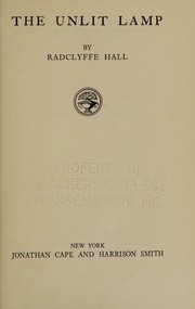 Cover of: The unlit lamp