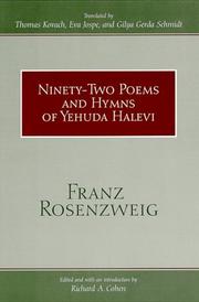 Cover of: Ninety-two poems and hymns of Yehuda Halevi