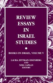 Cover of: Review Essays in Israel Studies by 