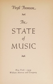 Cover of: The state of music