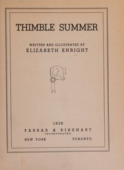 Cover of: THIMBLE SUMMER