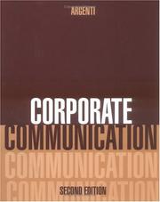 Cover of: Corporate communication by Paul A. Argenti