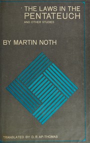 Cover of: The laws in the Pentateuch, and other studies.