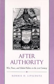Cover of: After authority by Ronnie D. Lipschutz