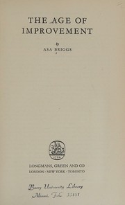 Cover of: The Age of Improvement by Asa Briggs