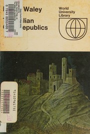 THE ITALIAN CITY REPUBLIC-COVER SHOWING PART OF SIMONE MARTINI OF GUIDORICCIO DE FOGLIANO PAINTING OF THE PALAZZO PUBBLICO SIENA cover