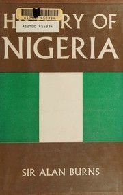 Cover of: History of Nigeria