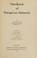 Cover of: Handbook of dangerous materials