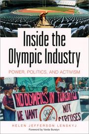 Cover of: Inside the Olympic Industry  by Helen Jefferson Lenskyj, Helen Jefferson Lenskyj