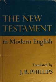 Cover of: The New Testament in modern English