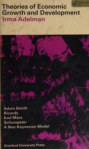 Cover of: Theories of economic growth and development by Irma Adelman, Irma Adelman