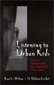 Cover of: Listening to Urban Kids | Bruce L. Wilson