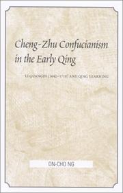 Cover of: Cheng-Zhu Confucianism in the Early Qing by On-Cho Ng