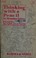 Cover of: Thinking with a pencil