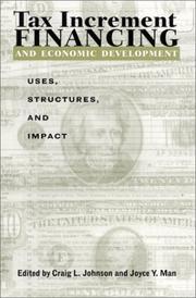 Front cover of Tax Increment Financing and Economic Development by Unknown