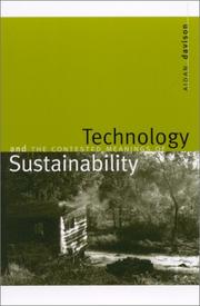 Technology and the Contested Meanings of Sustainability by Aidan Davison
