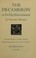 Cover of: The Decameron or ten days entertainment