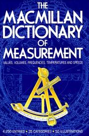 Cover of: The Macmillan Dictionary of Measurement