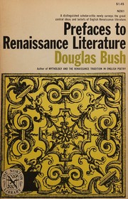 Cover of: Prefaces to Renaissance literature.