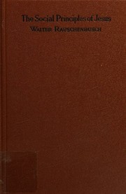 Cover of: The social principles of Jesus