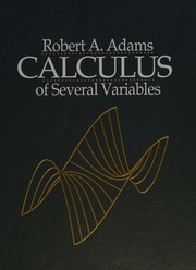 Cover of: Calculus of several variables. by Robert A. Adams, Robert A. Adams