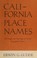 Cover of: California Place Names