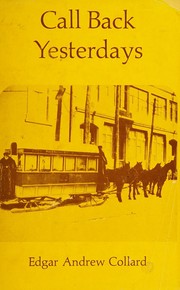 Cover of: Call back yesterdays